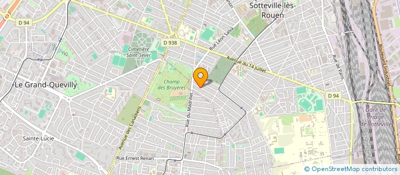 localisation de l'entreprise LA MAISON BLEUE  SOTTEVILLE-LES-ROUEN