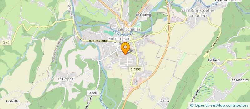 localisation de l'entreprise LA MAISON BLEUE  SAINT-PIERRE-DE-CHARTREUSE