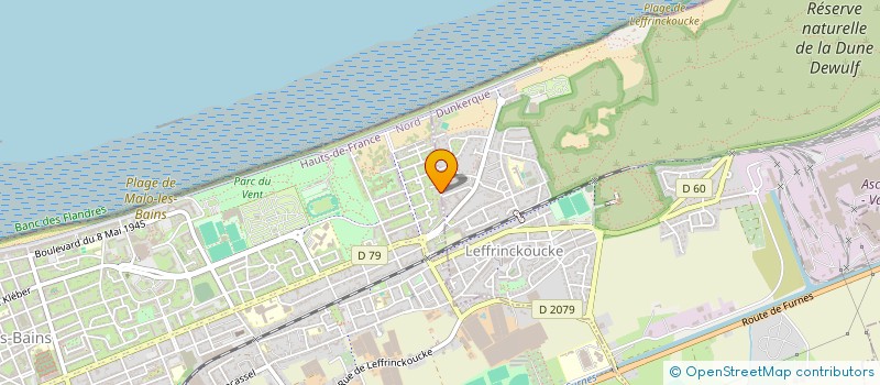 localisation de l'entreprise LA MAISON BLEUE à DUNKERQUE