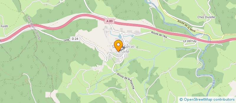 localisation de l'entreprise LA MAISON BLEUE  SAINT-MARCEL-D'URFE