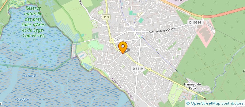 localisation de l'entreprise LA MAISON BLEUE  ARES