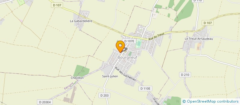 localisation de l'entreprise LA MAISON BLEUE  BOURGNEUF