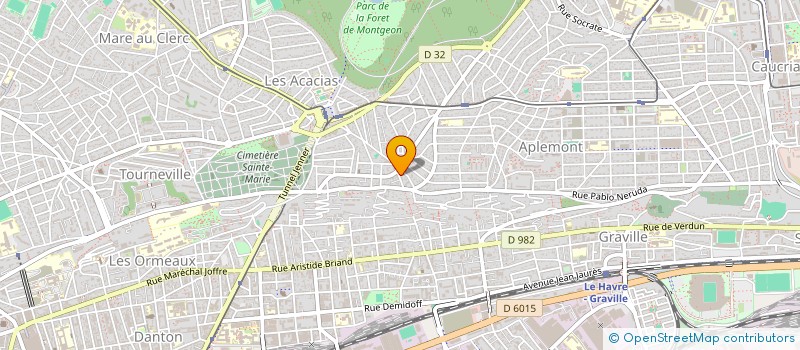 localisation de l'entreprise LA MAISON BLEUE  LE HAVRE