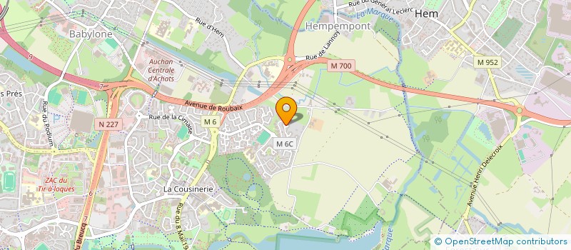 localisation de l'entreprise LA MAISON BLEUE à VILLENEUVE-D'ASCQ