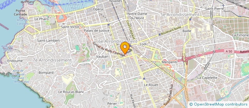 localisation de l'entreprise LA MAISON BLEUE à MARSEILLE