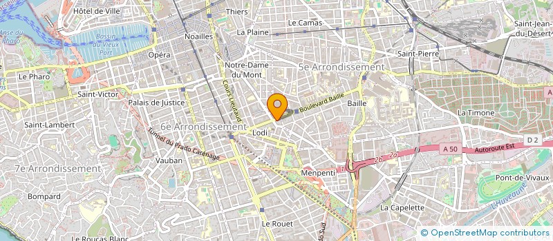 localisation de l'entreprise LA MAISON BLEUE à MARSEILLE