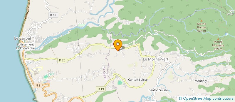 localisation de l'entreprise LA MAISON BLEUE  MORNE VERT