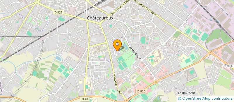 localisation de l'entreprise LA MAISON BLEUE à CHATEAUROUX