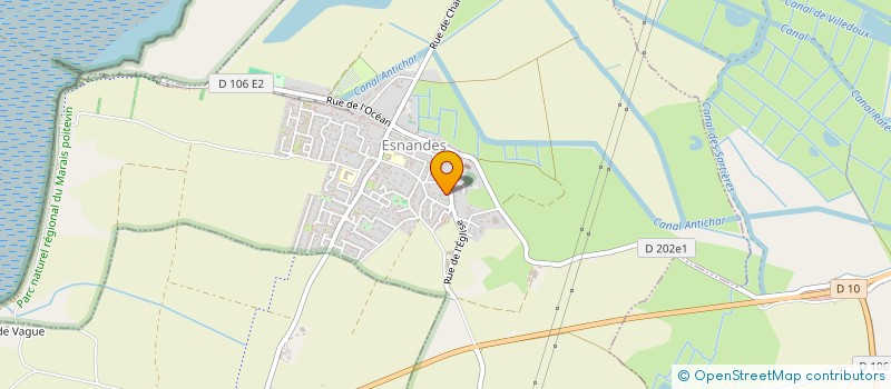 localisation de l'entreprise LA MAISON BLEUE  ESNANDES