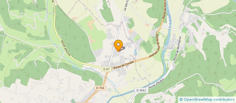 localisation de l'entreprise LA MAISON BLEUE à MONTIGNAC-LASCAUX
