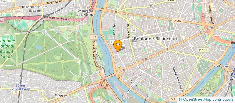 localisation de l'entreprise LA MAISON BLEUE - BOULOGNE 4 à BOULOGNE-BILLANCOURT