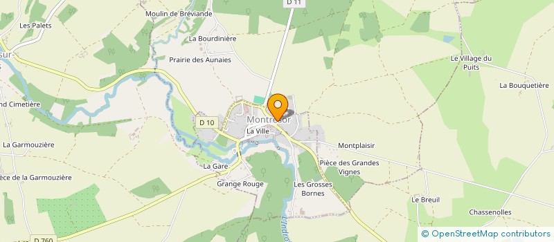 localisation de l'entreprise LA MAISON BLEUE D & R à MONTRESOR