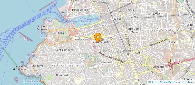 localisation de l'entreprise LA MAISON BLEUE IMMOBILIER à MARSEILLE