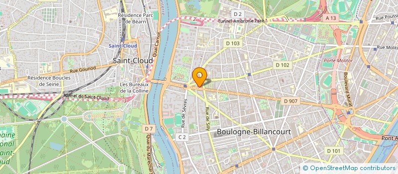 localisation de l'entreprise LA MAISON BLEUE - LA GARDE à BOULOGNE-BILLANCOURT