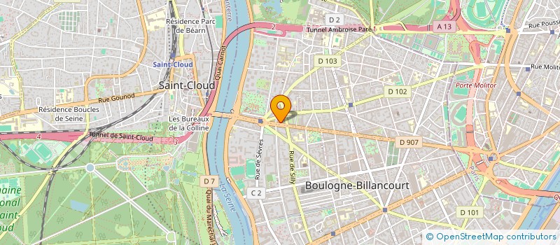 localisation de l'entreprise LA MAISON BLEUE - MONTROUGE 3 à BOULOGNE-BILLANCOURT