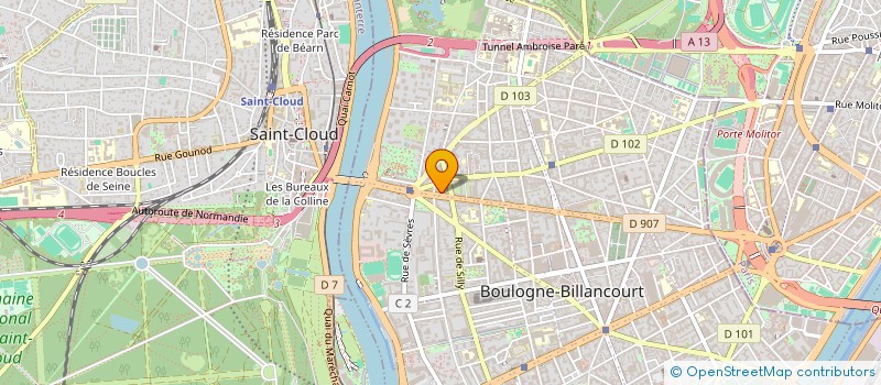 localisation de l'entreprise LA MAISON BLEUE - PARIS 14 MARINIERS à BOULOGNE-BILLANCOURT