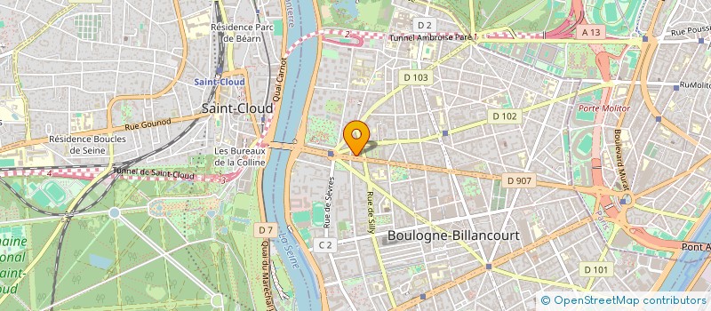 localisation de l'entreprise LA MAISON BLEUE - PAYS BASQUE à BOULOGNE-BILLANCOURT