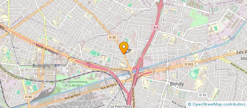 localisation de l'entreprise LA MAISON BLEUE SARL à BOBIGNY
