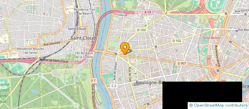 localisation de l'entreprise LA MAISON BLEUE - VENELLES à BOULOGNE-BILLANCOURT