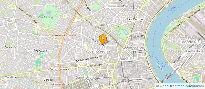 localisation de l'entreprise LA MAISON BORD'EAUX à BORDEAUX
