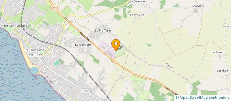 localisation de l'entreprise LA MAISON BOSSUE  LA BERNERIE-EN-RETZ