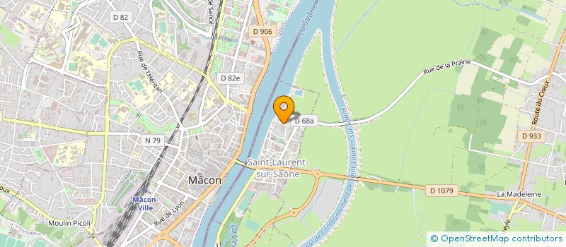 localisation de l'entreprise LA MAISON BOUCHACOURT RESIDENCE A VIVRE MEDICALISEE à SAINT-LAURENT-SUR-SAONE