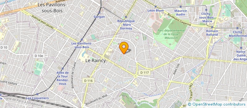 localisation de l'entreprise LA MAISON BOUGHZOU à LE RAINCY