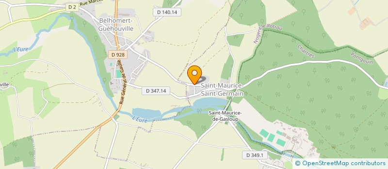 localisation de l'entreprise LA MAISON BRULEE à SAINT-MAURICE-SAINT-GERMAIN