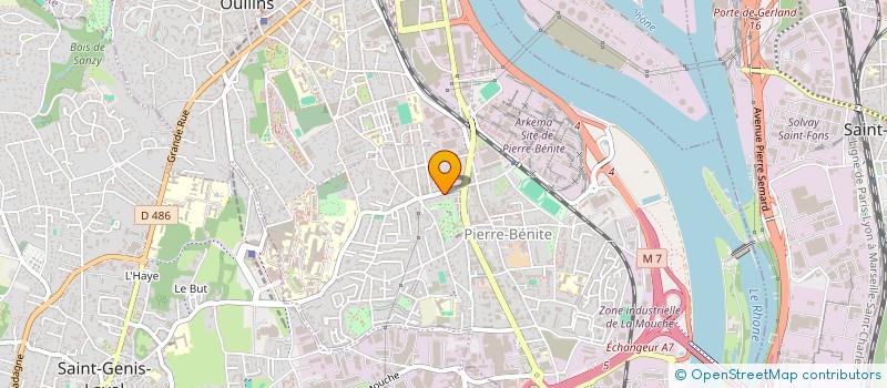 localisation de l'entreprise LA MAISON BUSSIERE  OULLINS-PIERRE-BENITE