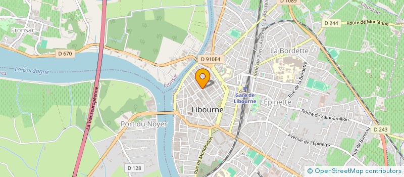 localisation de l'entreprise LA MAISON BYAA à LIBOURNE
