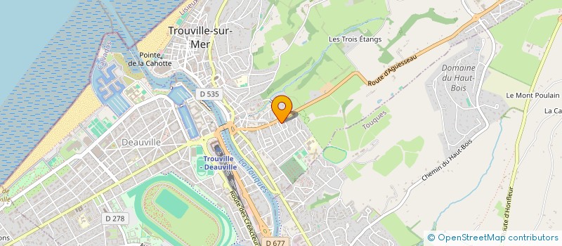 localisation de l'entreprise LA MAISON CASSEE  TROUVILLE-SUR-MER