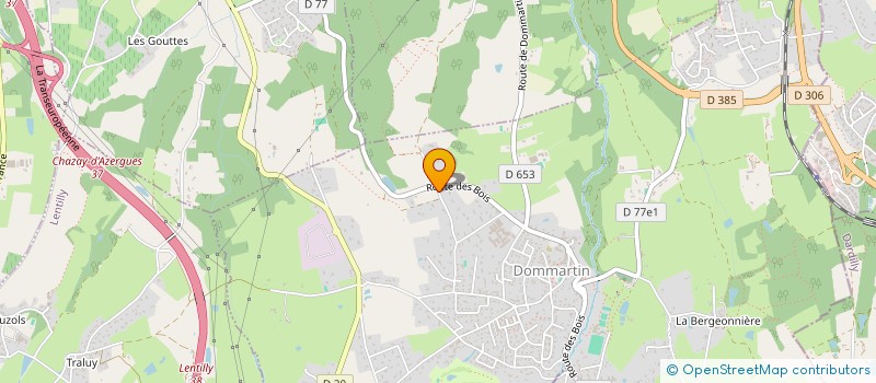 localisation de l'entreprise LA MAISON CHALEUREUSE  DOMMARTIN