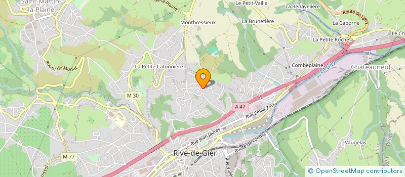 localisation de l'entreprise LA MAISON CHAMPIGNON à RIVE-DE-GIER
