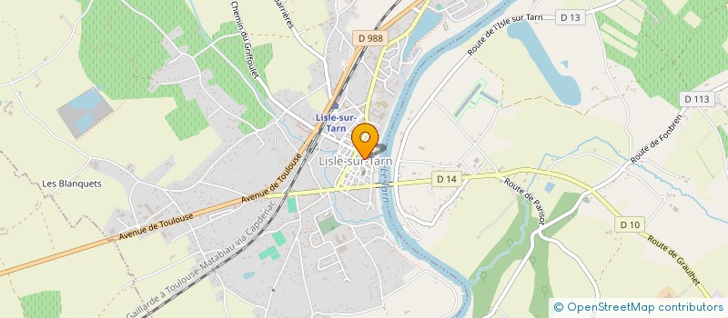 localisation de l'entreprise LA MAISON CLINQUANTE à LISLE-SUR-TARN