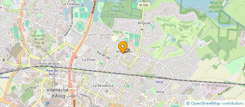 localisation de l'entreprise LA MAISON COMMUNE à VILLENEUVE-D'ASCQ