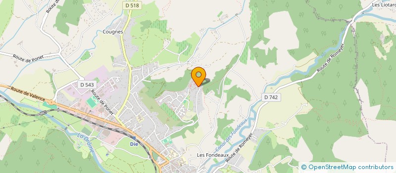 localisation de l'entreprise LA MAISON COMMUNE D'HABITERRE  DIE