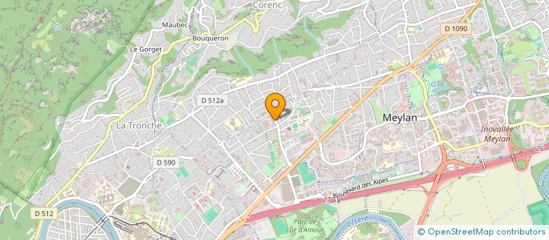 localisation de l'entreprise LA MAISON COSMOPOLITE  MEYLAN