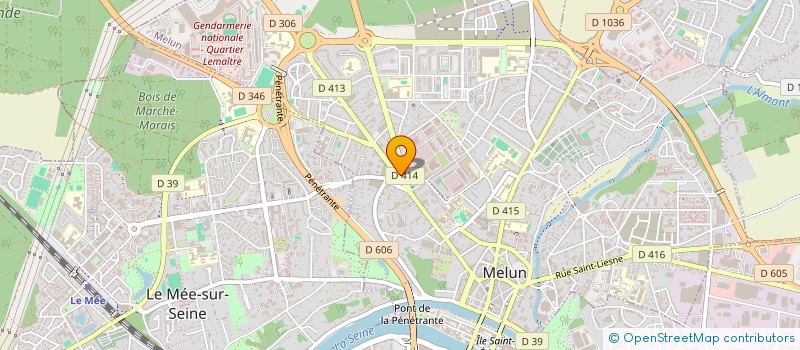 localisation de l'entreprise LA MAISON COURREGES à MELUN