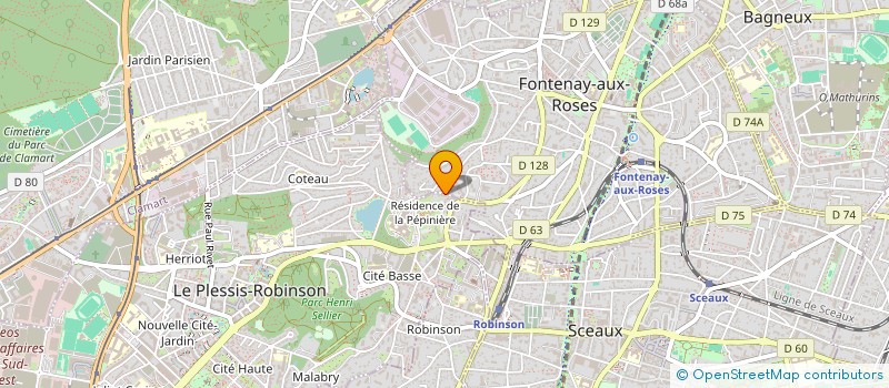 localisation de l'entreprise LA MAISON D'ACHILLE à FONTENAY-AUX-ROSES