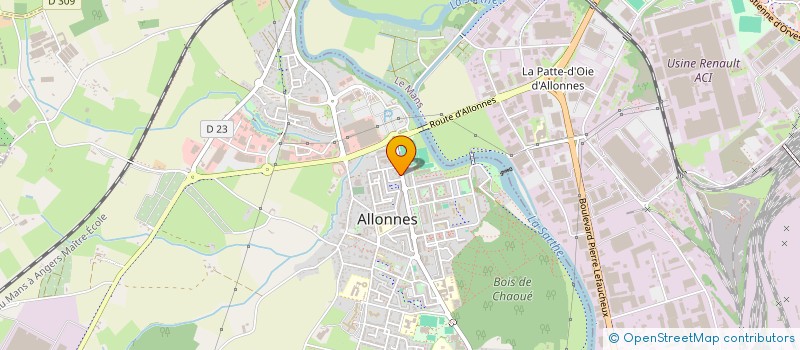 localisation de l'entreprise LA MAISON D'AFRIQUE à ALLONNES