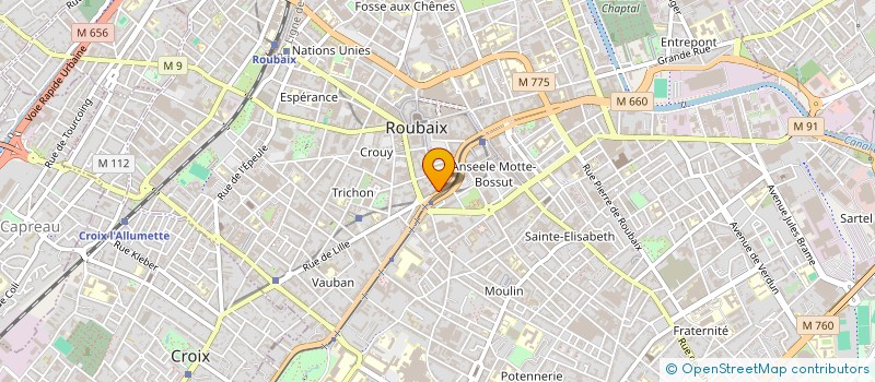 localisation de l'entreprise LA MAISON D'ALFRED à ROUBAIX