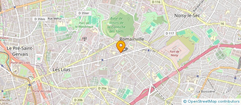 localisation de l'entreprise LA MAISON D'ALICE à ROMAINVILLE