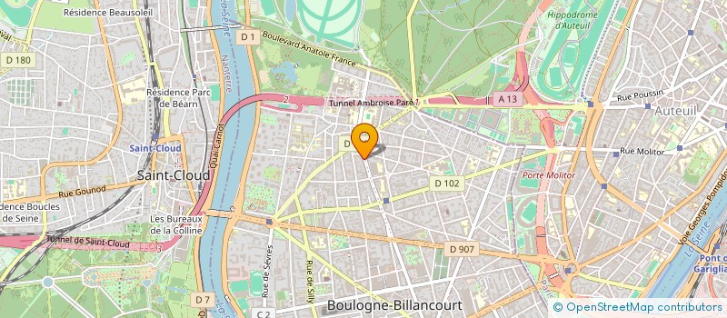 localisation de l'entreprise LA MAISON D'ALISON à BOULOGNE-BILLANCOURT