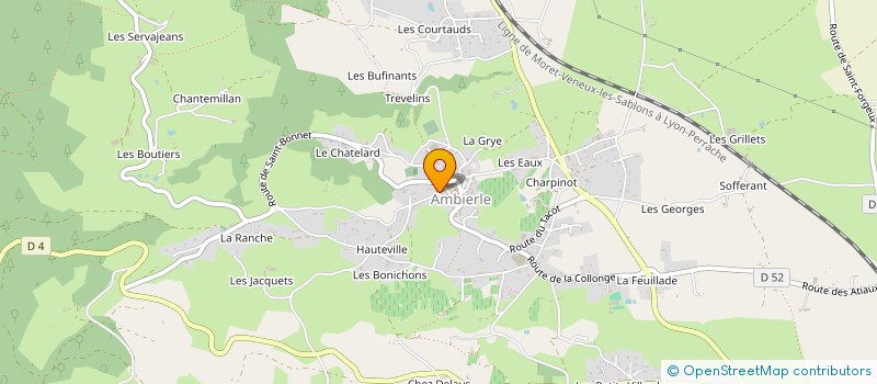 localisation de l'entreprise LA MAISON D AMBIERLE  AMBIERLE