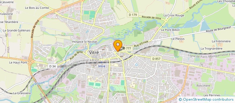 localisation de l'entreprise LA MAISON D APOLLINE  VITRE