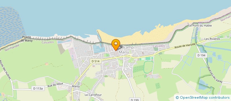 localisation de l'entreprise LA MAISON D'AQUILON  GRANDCAMP-MAISY