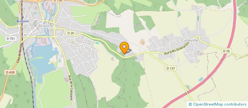 localisation de l'entreprise LA MAISON D ARCHITECTE  BRIONNE