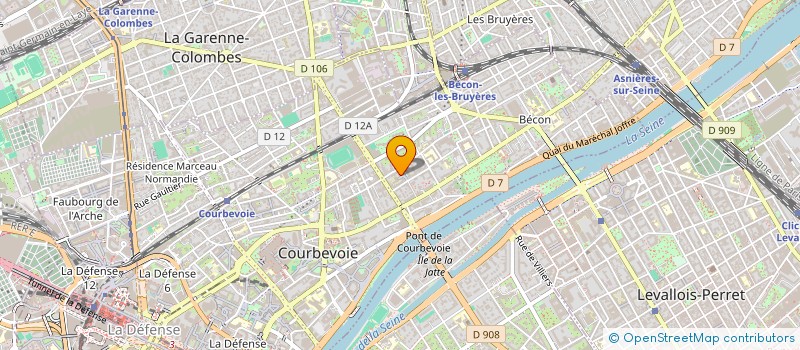 localisation de l'entreprise LA MAISON D'ARCIS  COURBEVOIE