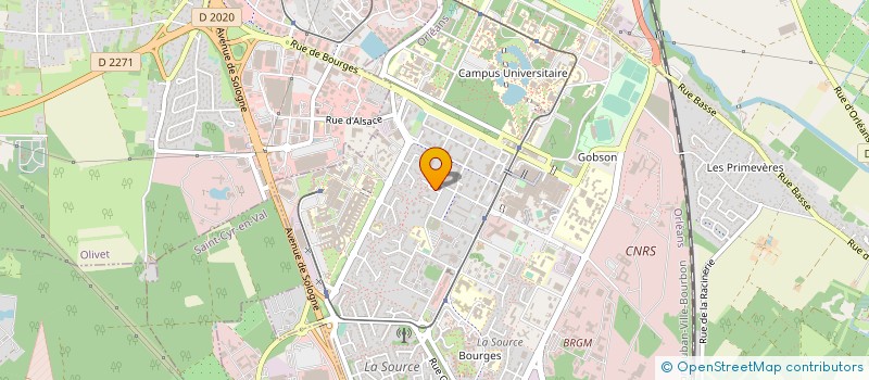 localisation de l'entreprise LA MAISON D'ASSISTANCE FUNERAIRE à ORLEANS