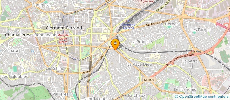 localisation de l'entreprise LA MAISON D ASSISTANTES MATERNELLES LES EXPLORATEURS  CLERMONT-FERRAND